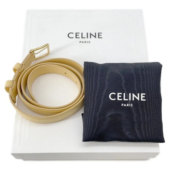 CELINE Triomphe belt bag Leather Yellow 45BCN3 - Picture 13 of 13